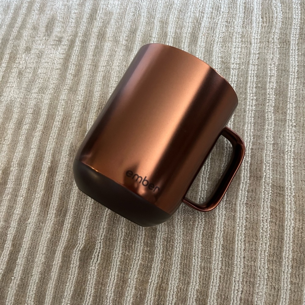 Ember Copper Mug with Saucer - Picture 2 of 6